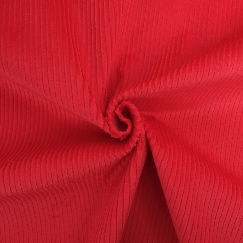 Velours Côtelé Stretch Oeko-Tex rouge vif